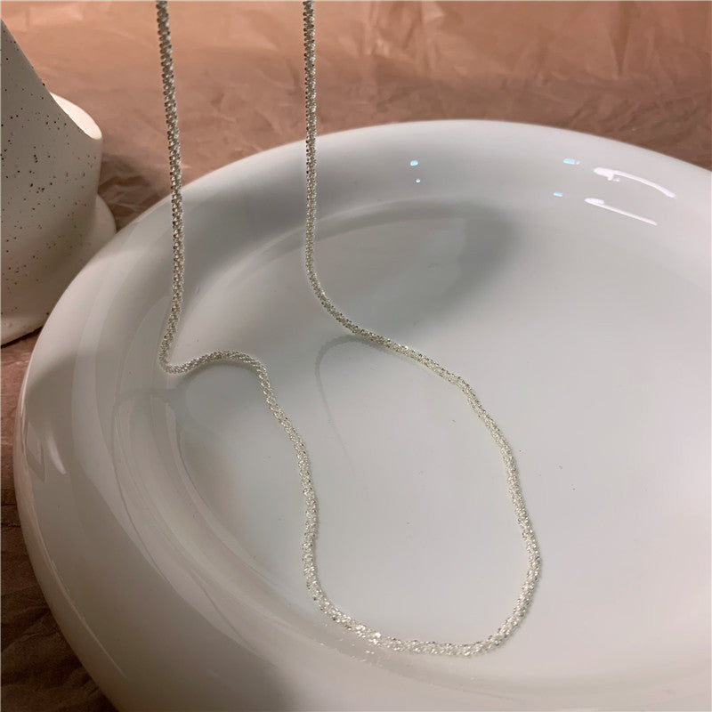 18K Gold Plated Shiny Chain Stars Shining Naked Chain Necklace