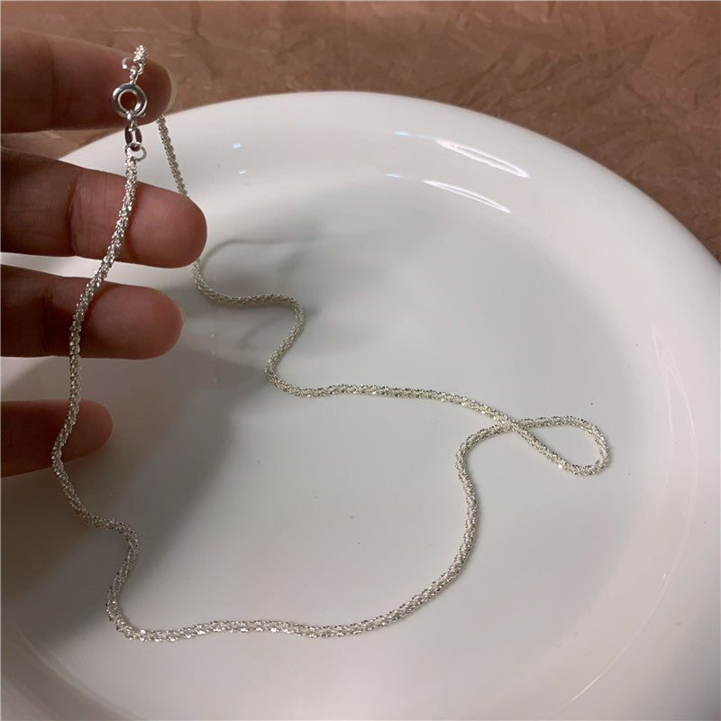 18K Gold Plated Shiny Chain Stars Shining Naked Chain Necklace