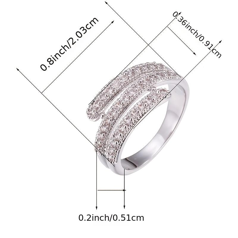 Simple Atmosphere Micro-set Zirconia Ring
