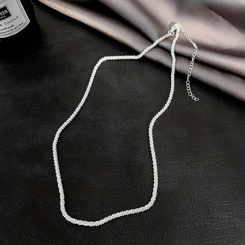 18K Gold Plated Shiny Chain Stars Shining Naked Chain Necklace