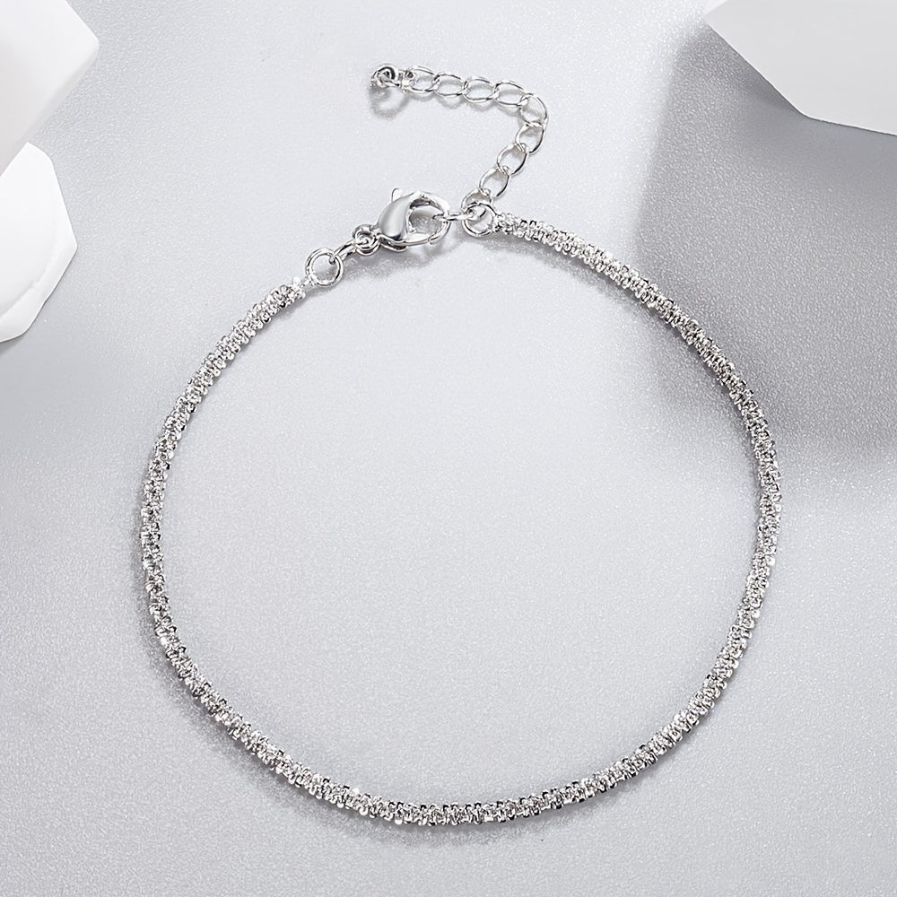 18K Gold Plated Shiny Chain Stars Shining Naked Chain Necklace