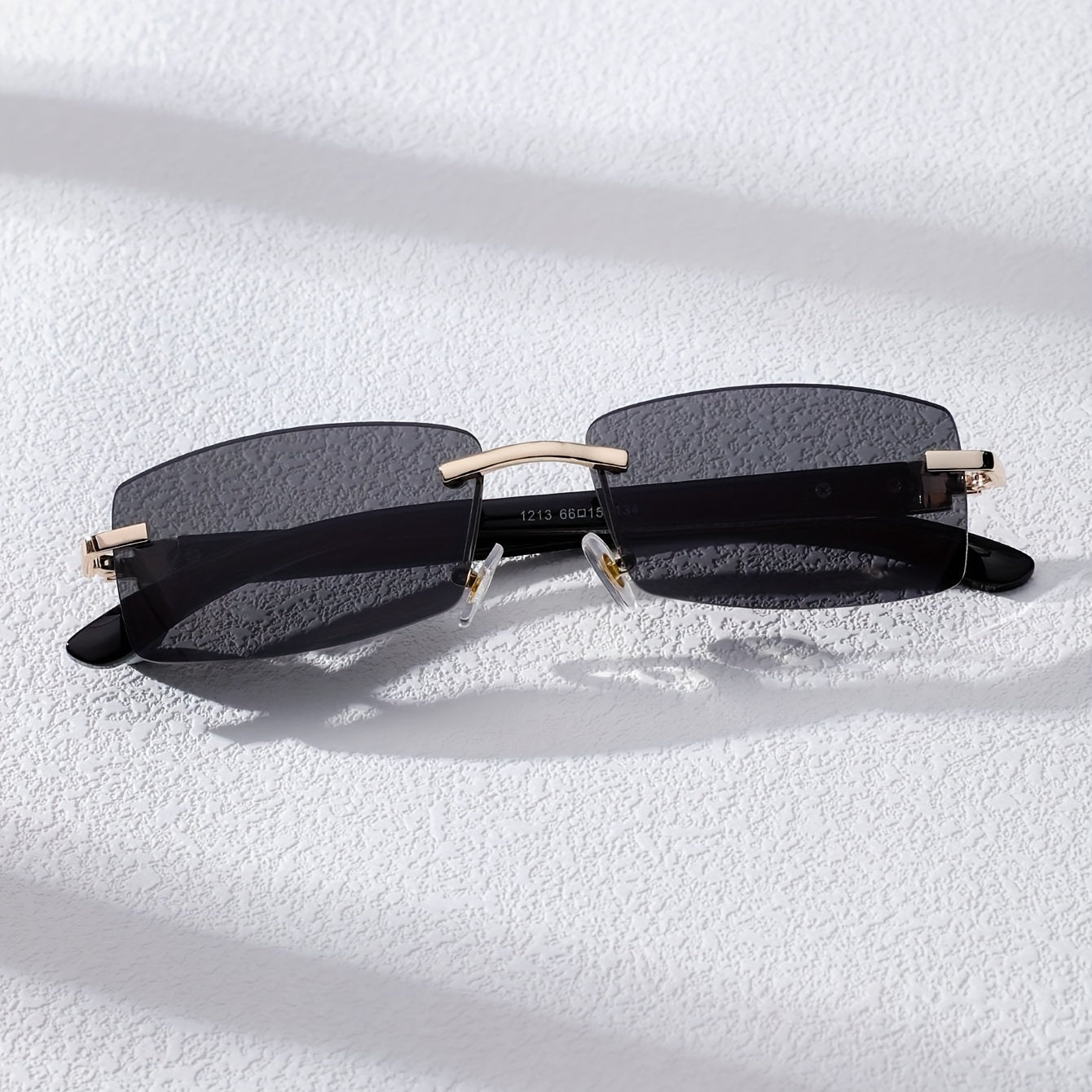 Rimless Rectangular Fashion For Women Men Gradient Sun Shades Glasses For Summer Beach Vacation Travel fashion glasses