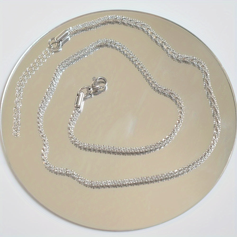 18K Gold Plated Shiny Chain Stars Shining Naked Chain Necklace