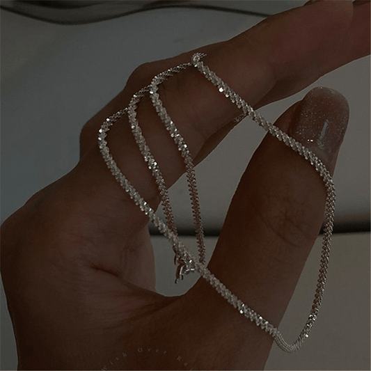 18K Gold Plated Shiny Chain Stars Shining Naked Chain Necklace