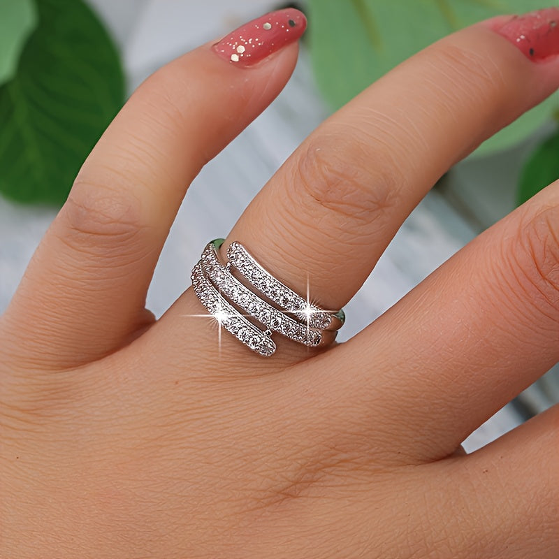 Simple Atmosphere Micro-set Zirconia Ring