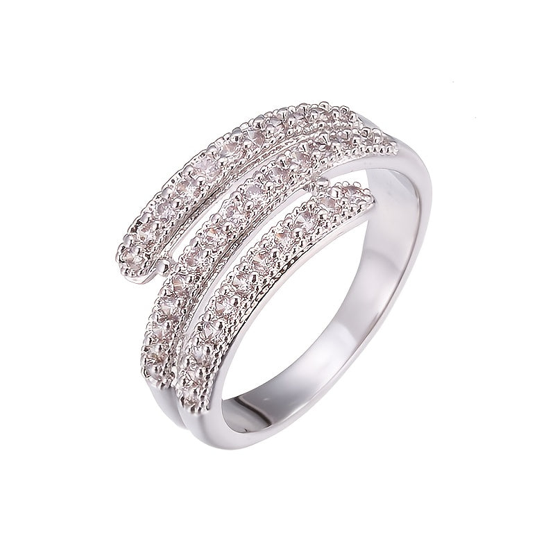 Simple Atmosphere Micro-set Zirconia Ring