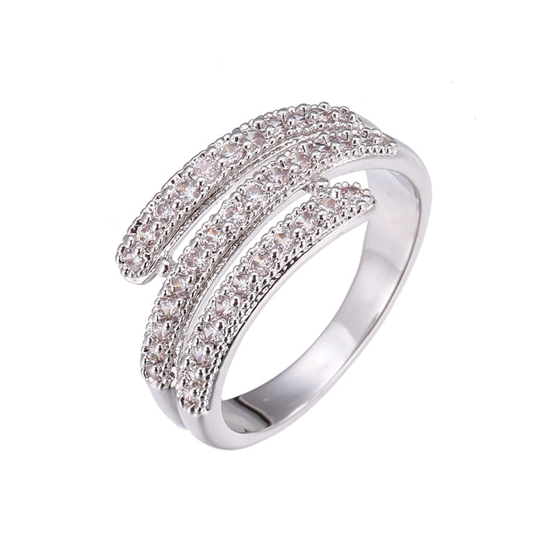 Simple Atmosphere Micro-set Zirconia Ring